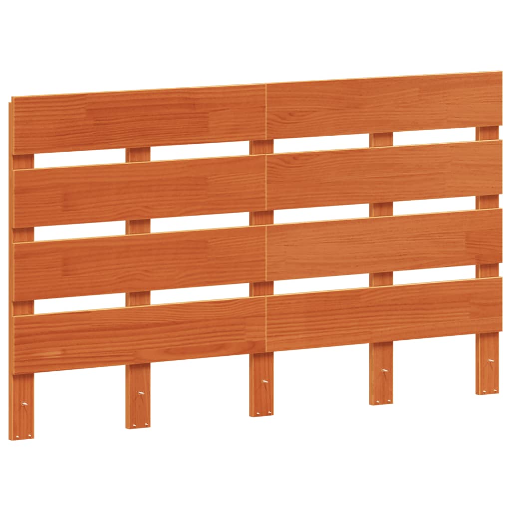 vidaXL Headboard Wax Brown 135 cm Solid Wood Pine