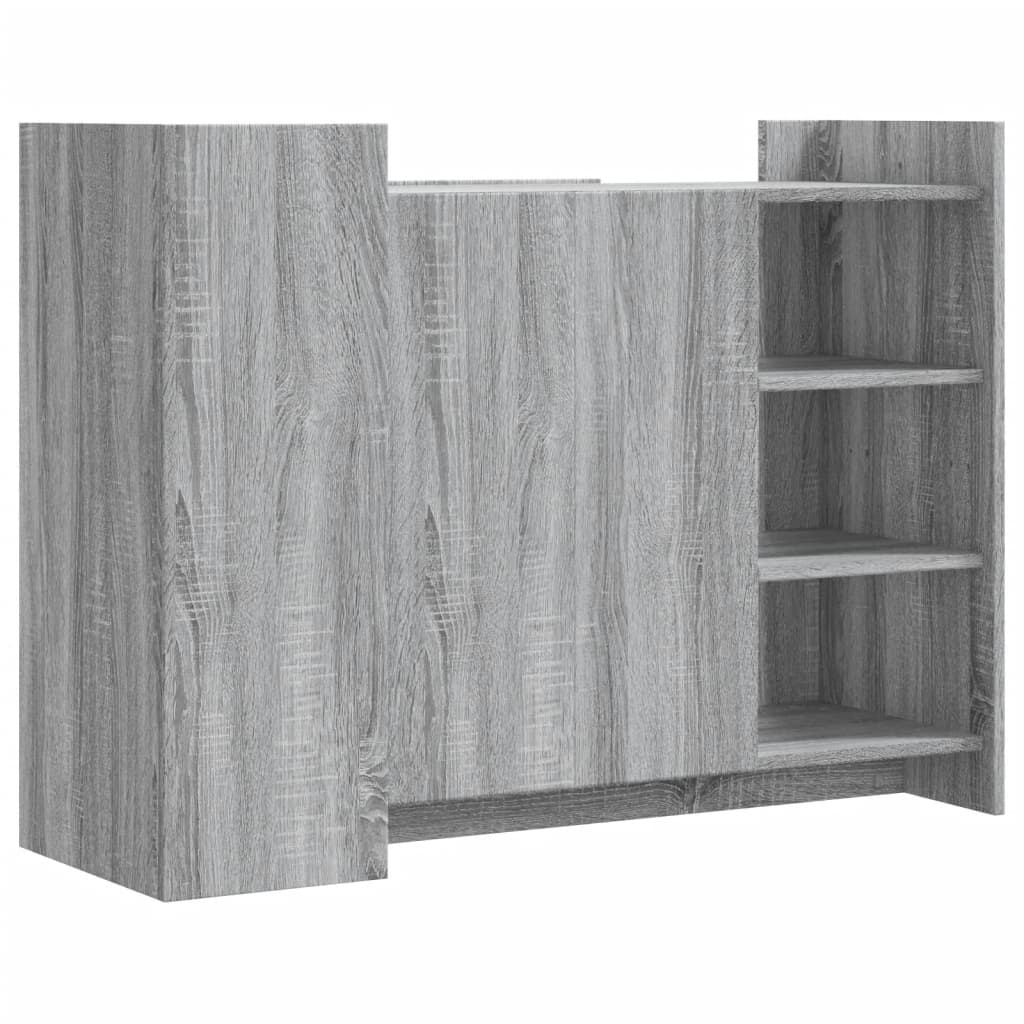 vidaXL Sideboard Grey Sonoma 100x35x75 cm Engineered Wood