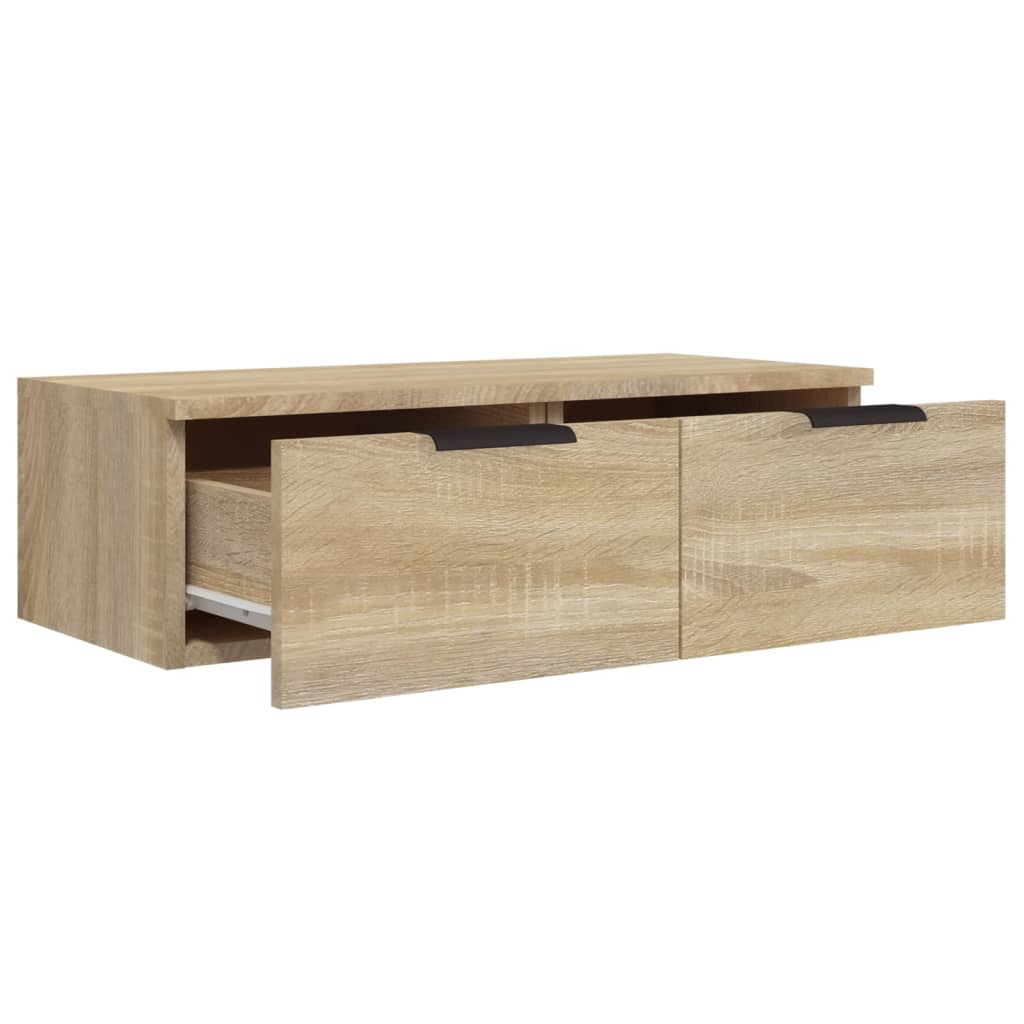 vidaXL Wall Cabinet Sonoma Oak 68x30x20 cm Engineered Wood