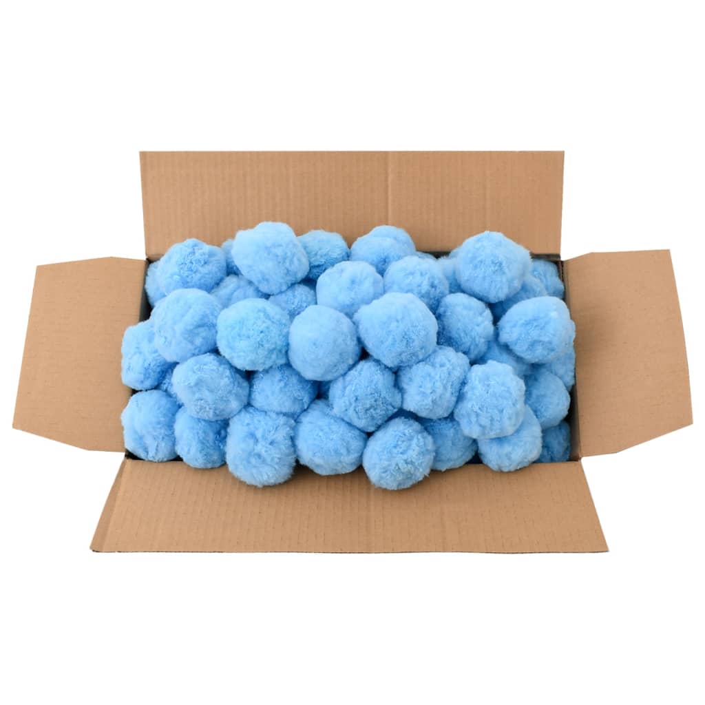 vidaXL Anti Bacteria Pool Filter Balls Blue 1400 g Polyethylene
