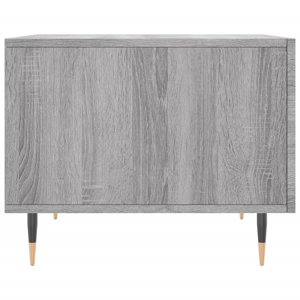 vidaXL Coffee Table Grey Sonoma 50x50x40 cm Engineered Wood