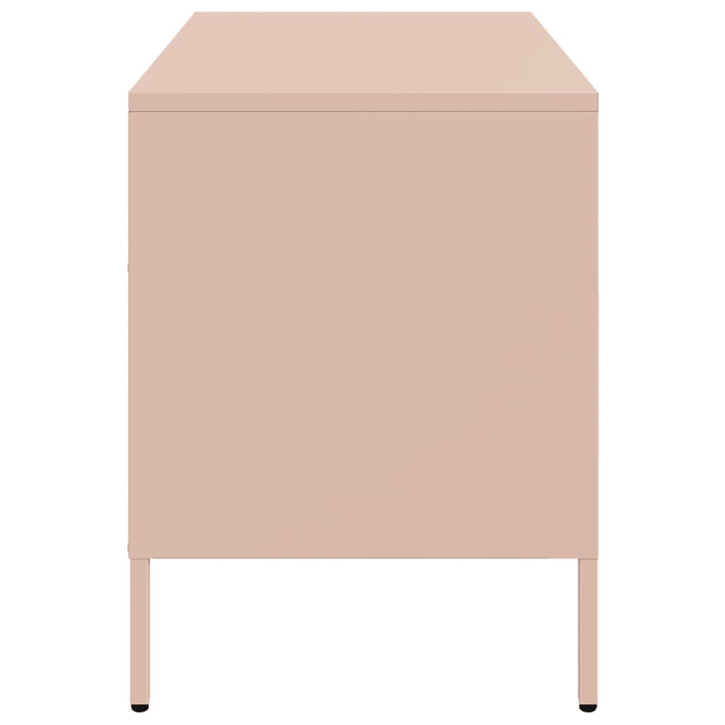 vidaXL TV Cabinet Pink 68x39x50.5 cm Steel