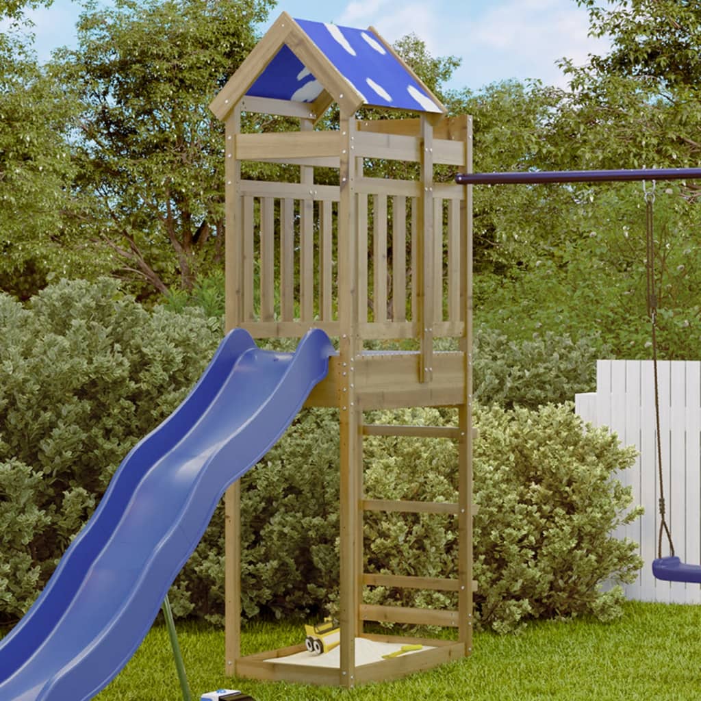 vidaXL Play Tower 85x52.5x239 cm Impregnated Wood Pine