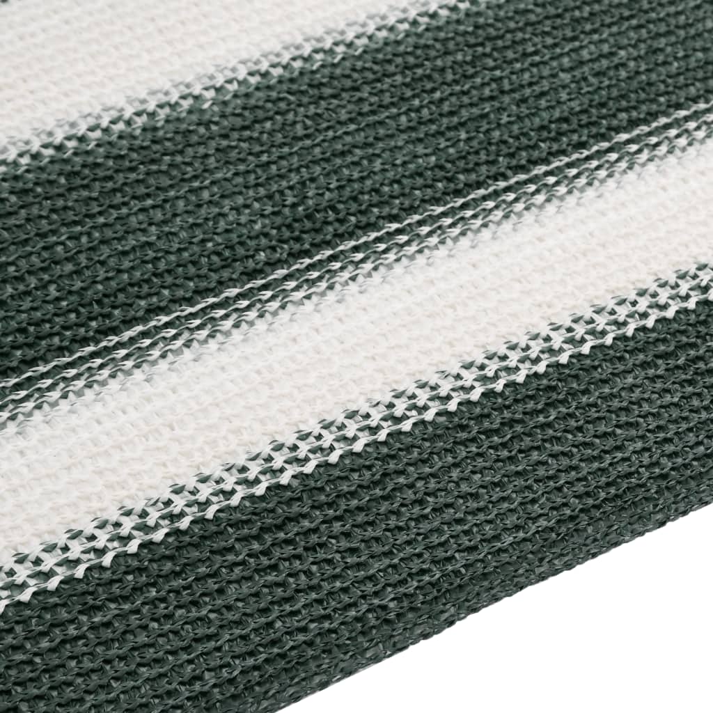 vidaXL Privacy Net Green and White 2x10 m HDPE 195 g/m²