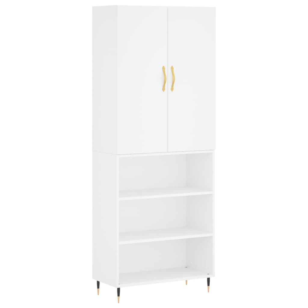 vidaXL Highboard White 69.5x34x180 cm Engineered Wood