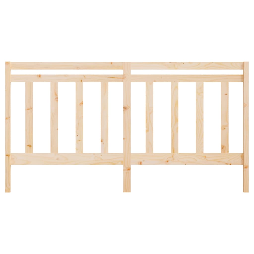 vidaXL Bed Headboard 206x4x100 cm Solid Wood Pine