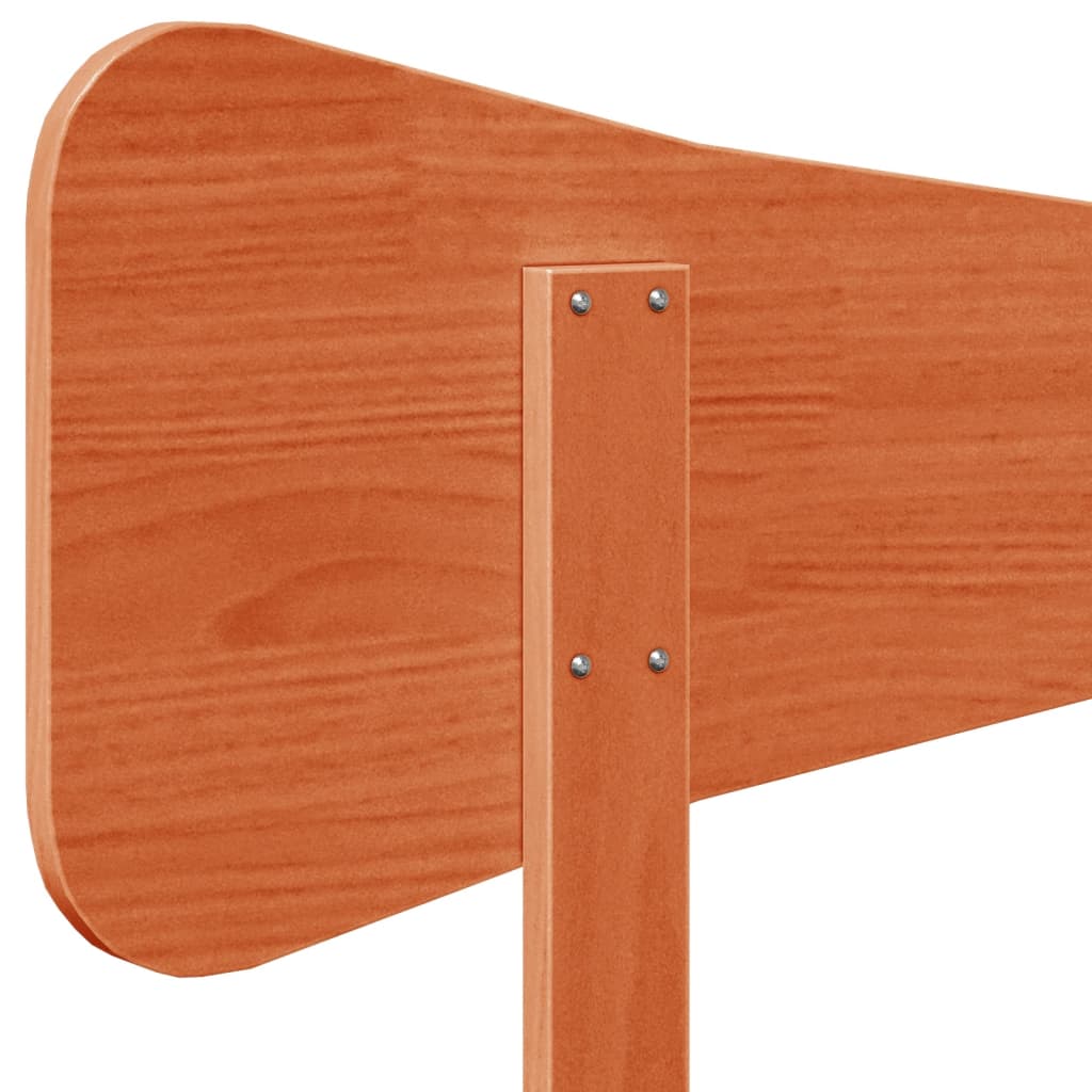 vidaXL Headboard Wax Brown 75 cm Solid Wood Pine