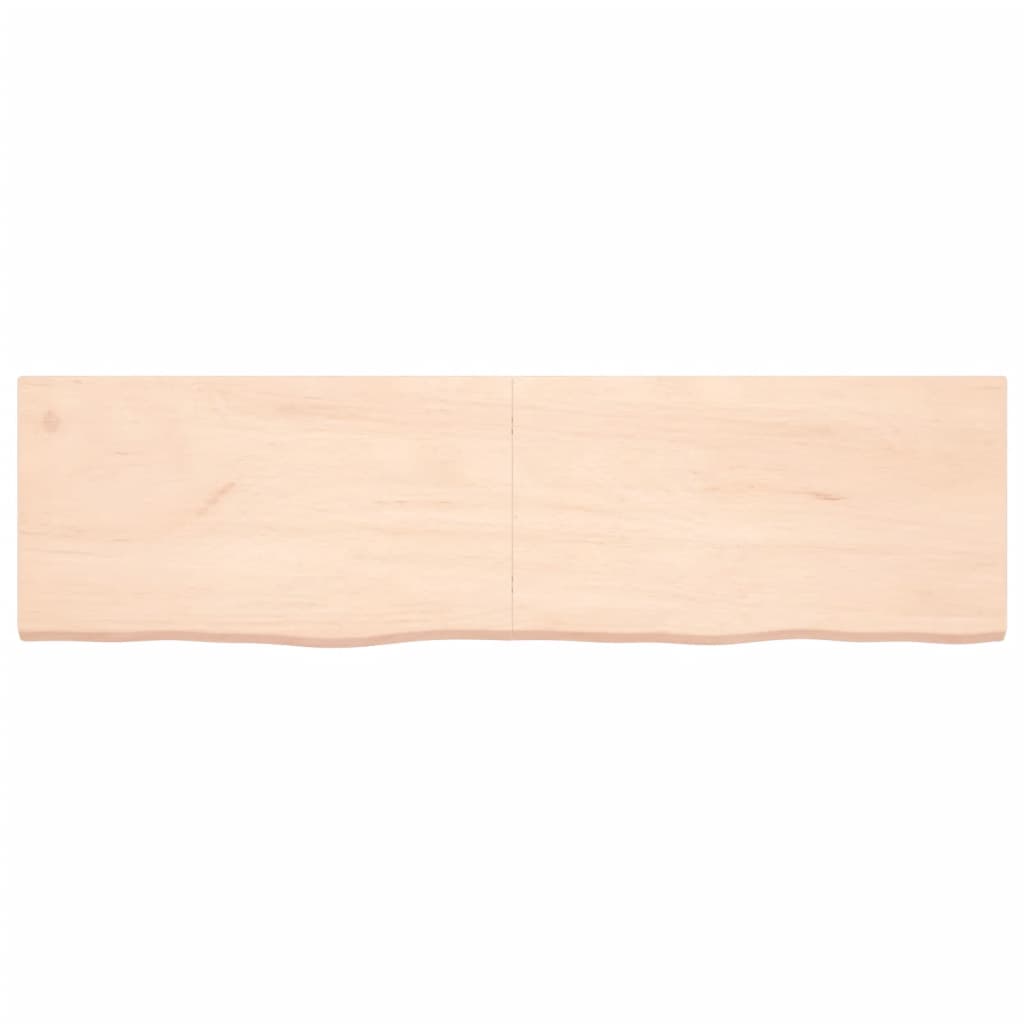 vidaXL Bathroom Countertop 180x50x(2-4) cm Untreated Solid Wood