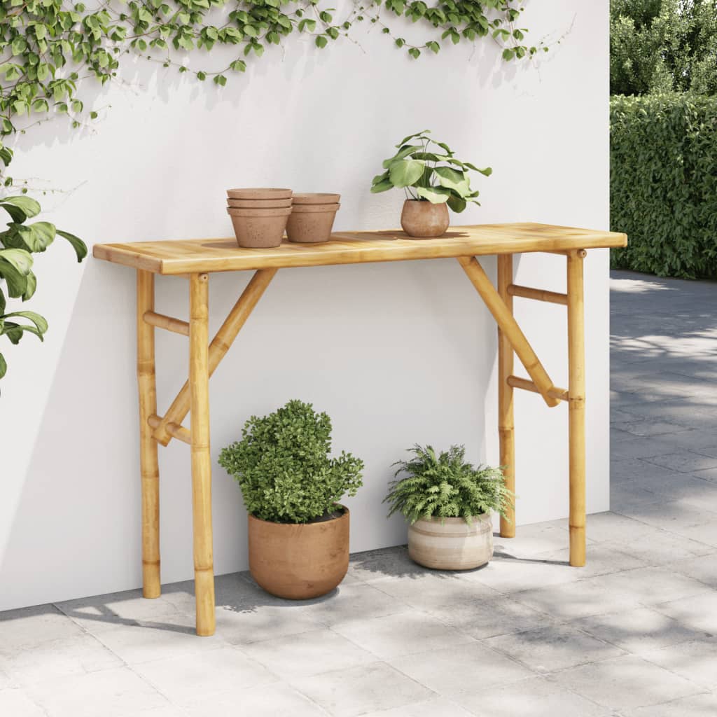 vidaXL Console Table 115x39x75 cm Bamboo