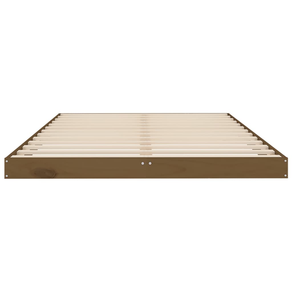 vidaXL Bed Frame without Mattress Honey Brown 120x200 cm Solid Wood Pine