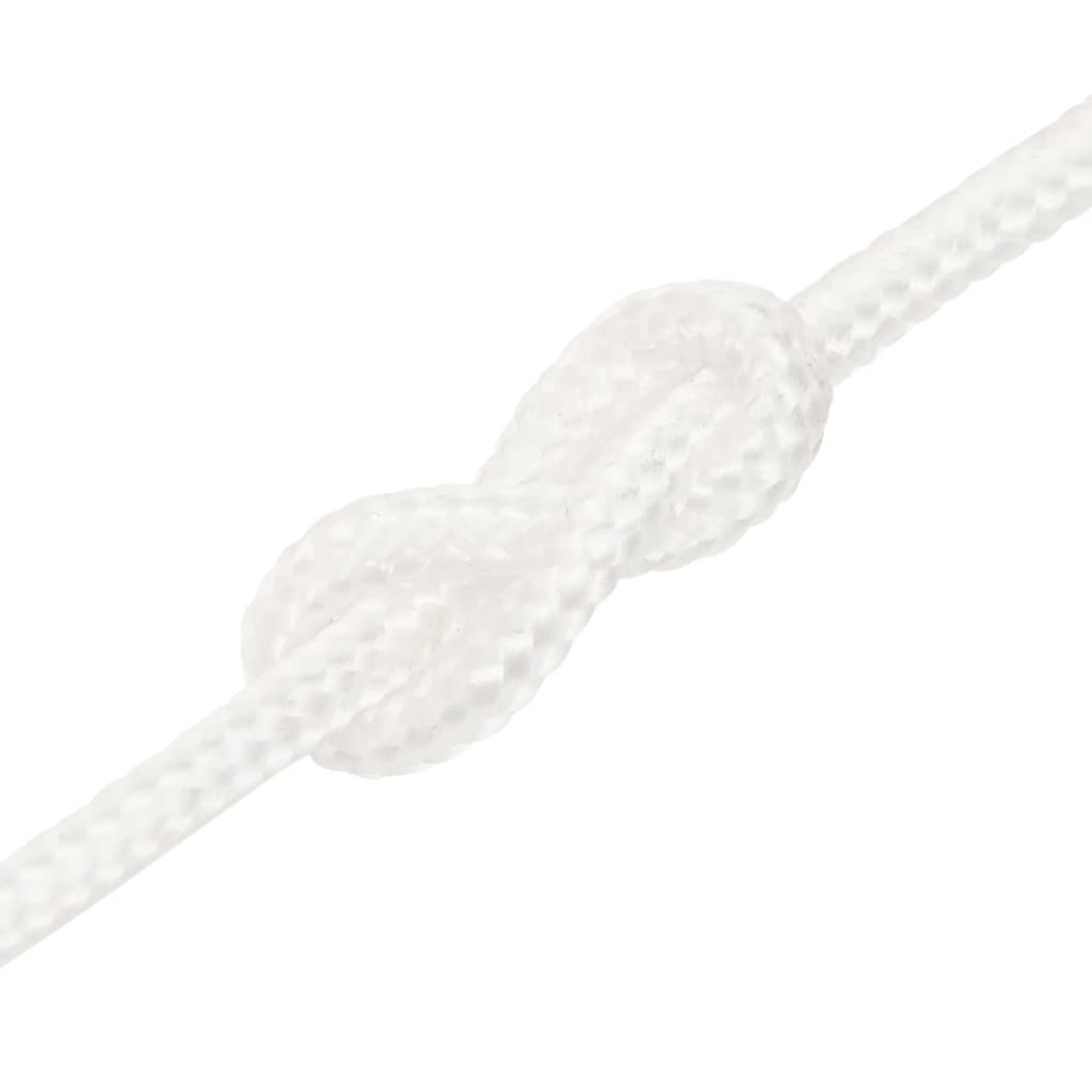 vidaXL Boat Rope Full White 3 mm 25 m Polypropylene