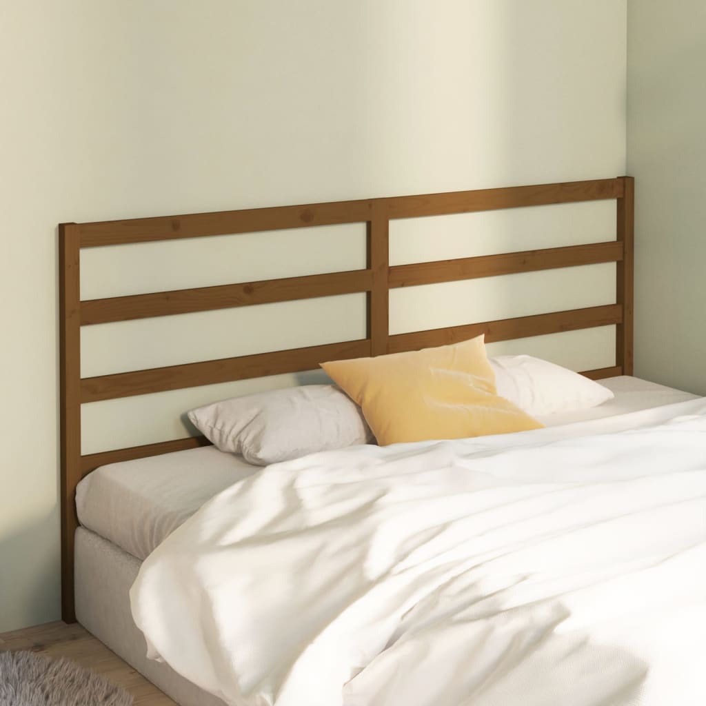 vidaXL Bed Headboard Honey Brown 186x4x100 cm Solid Wood Pine