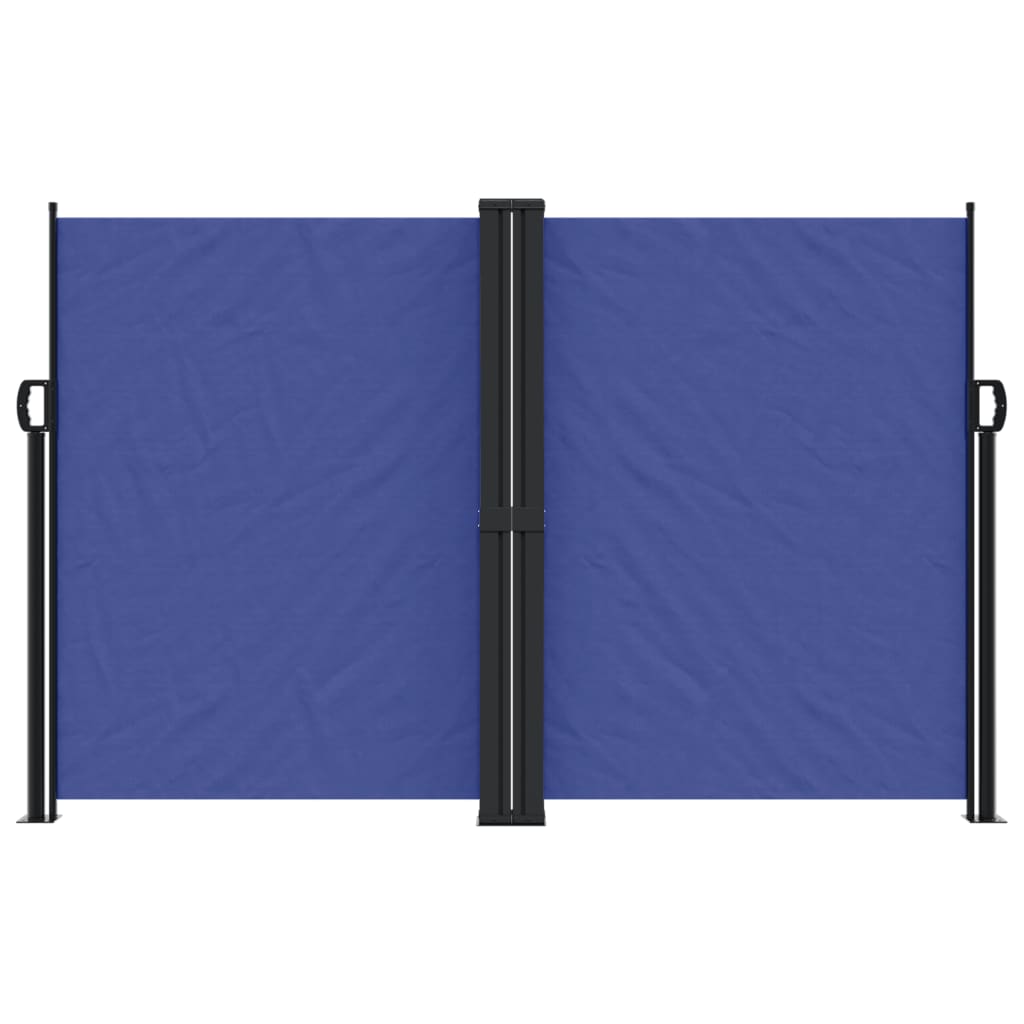 vidaXL Retractable Side Awning Blue 160x600 cm