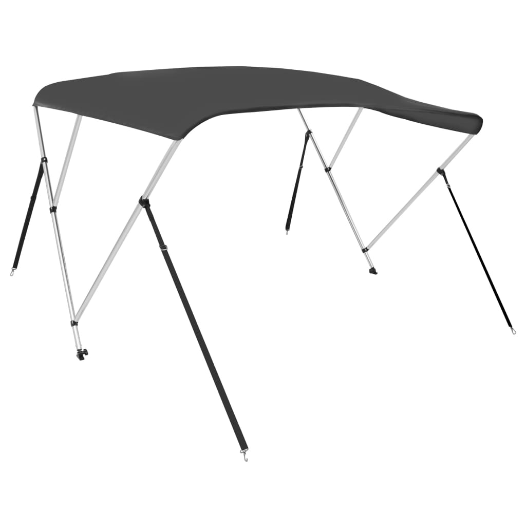 vidaXL 3 Bow Bimini Top Anthracite 183x140x137 cm