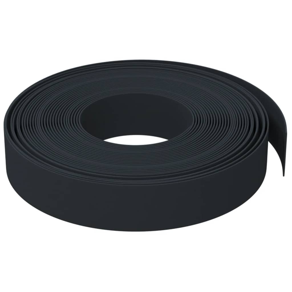 vidaXL Garden Edging Black 10 m 10 cm Polyethylene