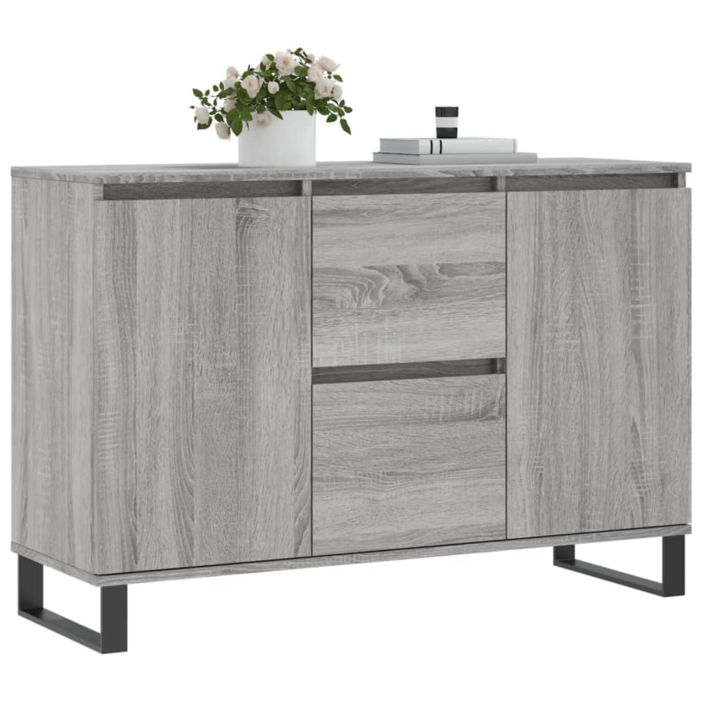 vidaXL Sideboard Grey Sonoma 104x35x70 cm Engineered Wood