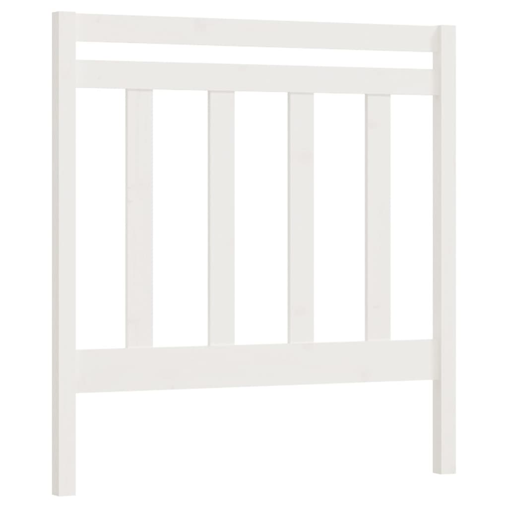 vidaXL Bed Headboard White 95x4x100 cm Solid Wood Pine