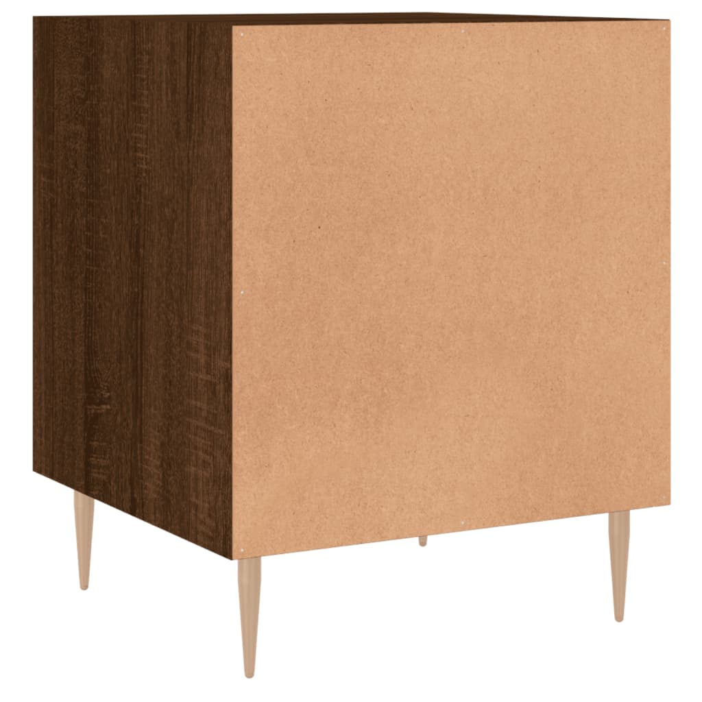 vidaXL Bedside Cabinet Brown Oak 40x40x50 cm Engineered Wood