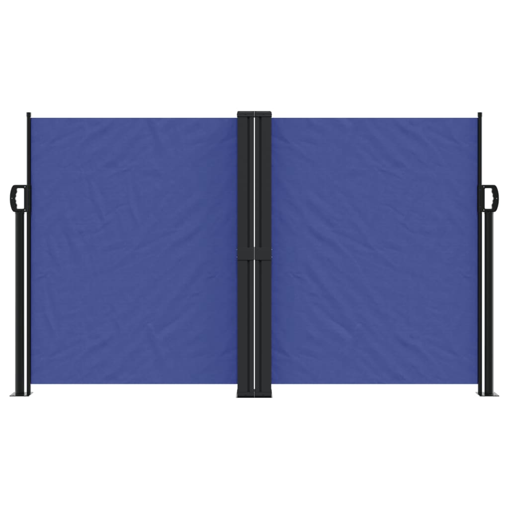 vidaXL Retractable Side Awning Blue 140x600 cm