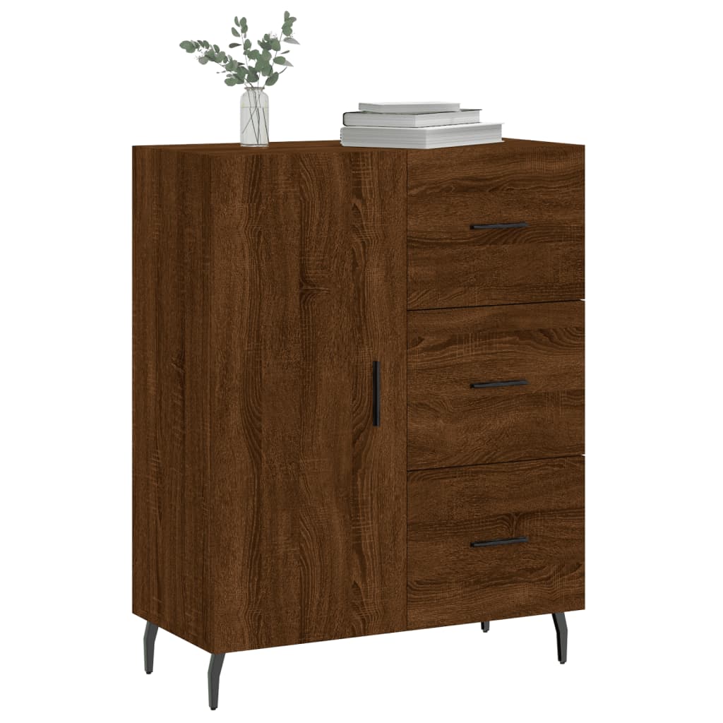 vidaXL Sideboard Brown Oak 69.5x34x90 cm Engineered Wood