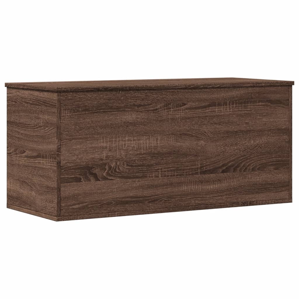 vidaXL Storage Box Brown Oak 100x42x46 cm Engineered Wood