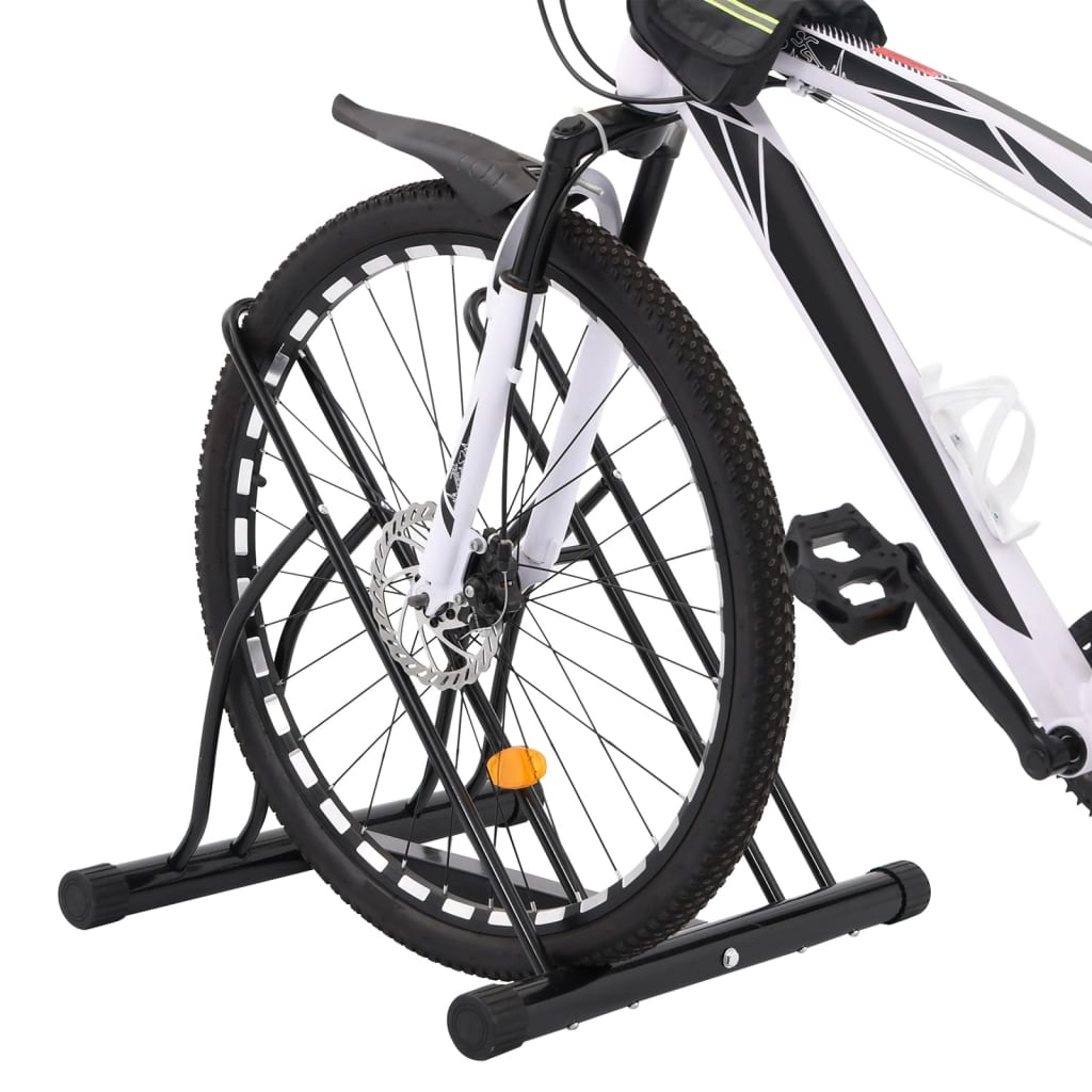 vidaXL Bicycle Stand for 2 Bikes Floor Freestanding Steel