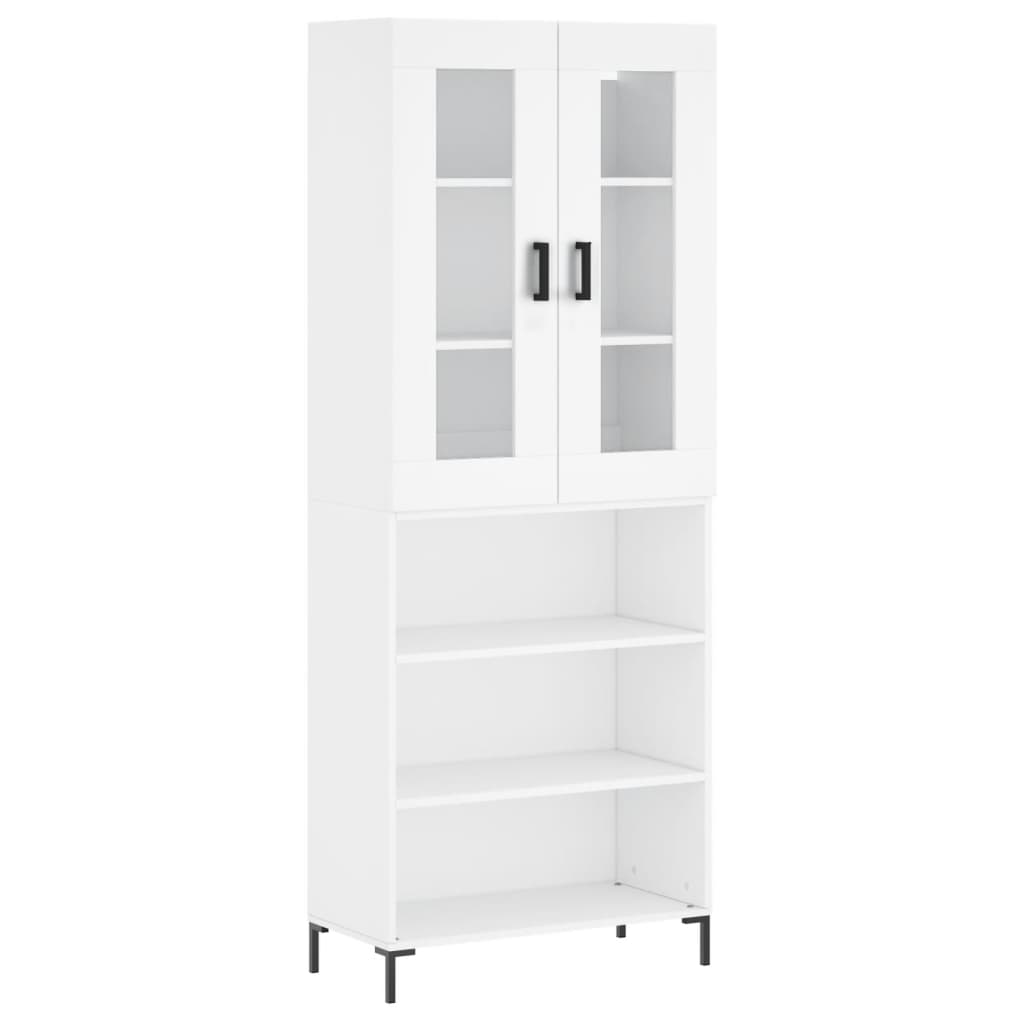 vidaXL Highboard White 69.5x34x180 cm Engineered Wood