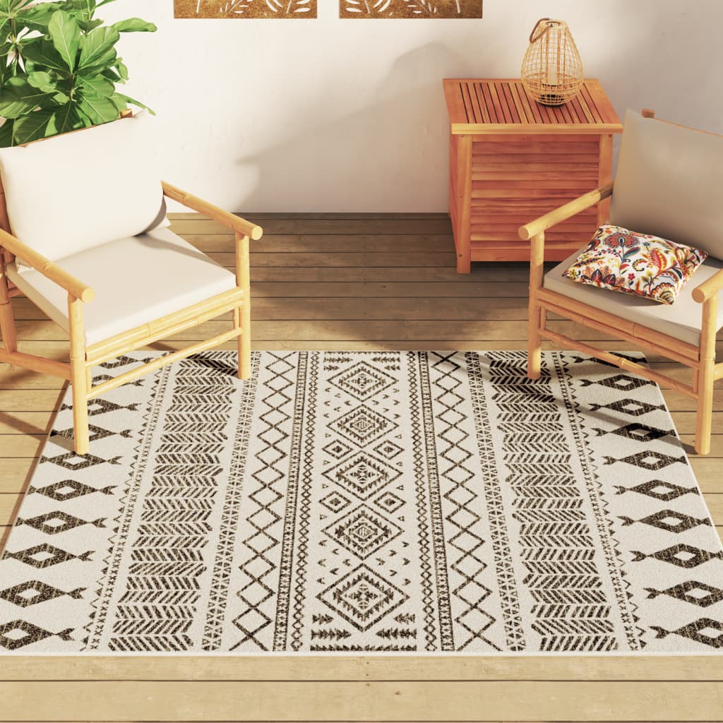 vidaXL Indoor & Outdoor Rug Short Pile Multicolour 120x180 cm Anti Slip