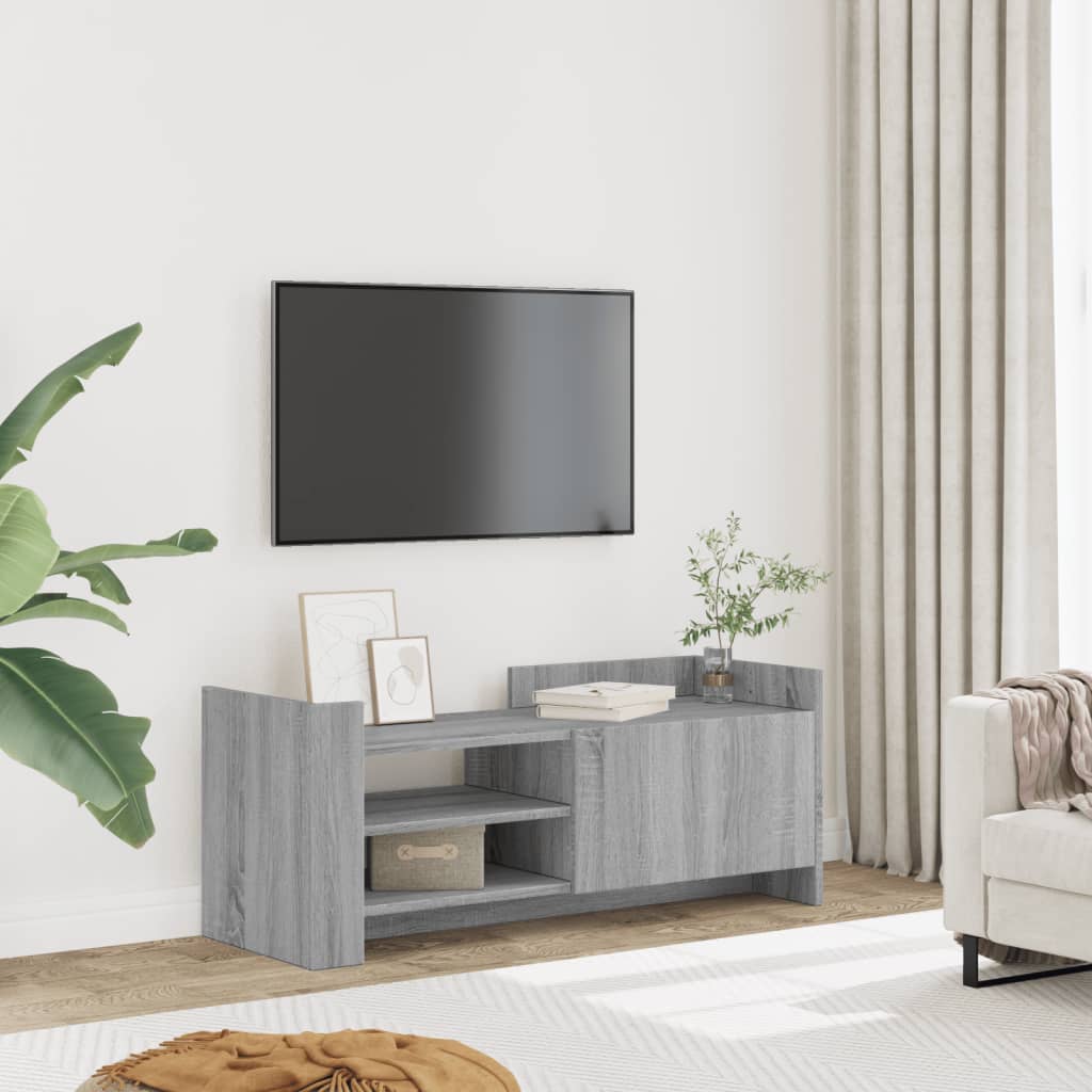 vidaXL TV Cabinet Grey Sonoma 100x35x40 cm Engineered Wood