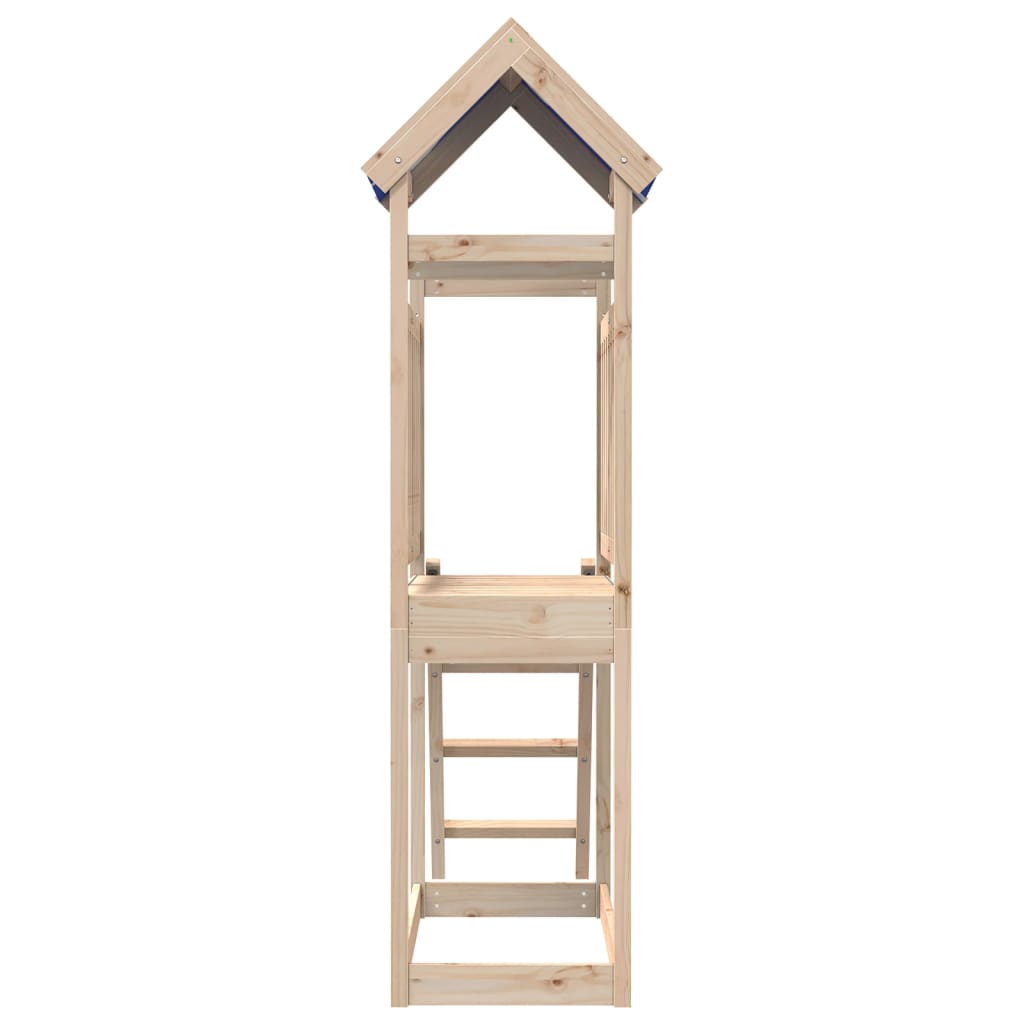 vidaXL Play Tower with Ladder 110.5x52.5x215 cm Solid Wood Pine