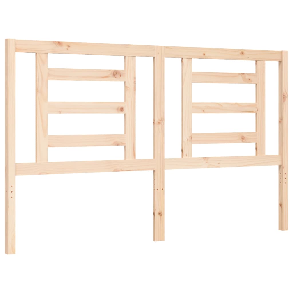 vidaXL Bed Frame without Mattress King Size Solid Wood