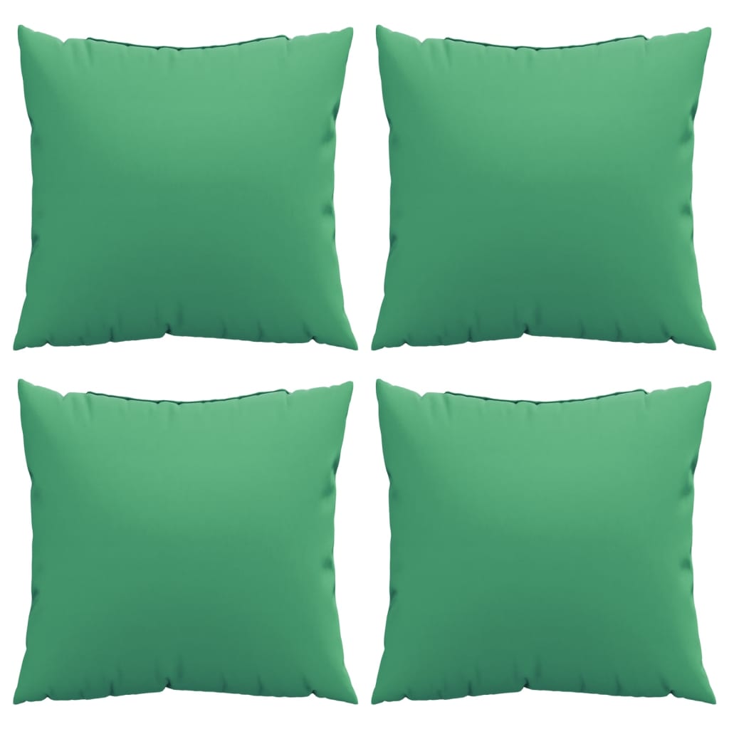 vidaXL Sofa Cushions 4 pcs Green 40x40 cm Fabric