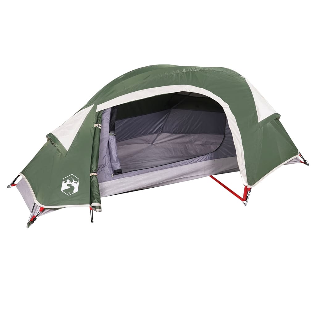 vidaXL Camping Tent Dome 1-Person Green Waterproof