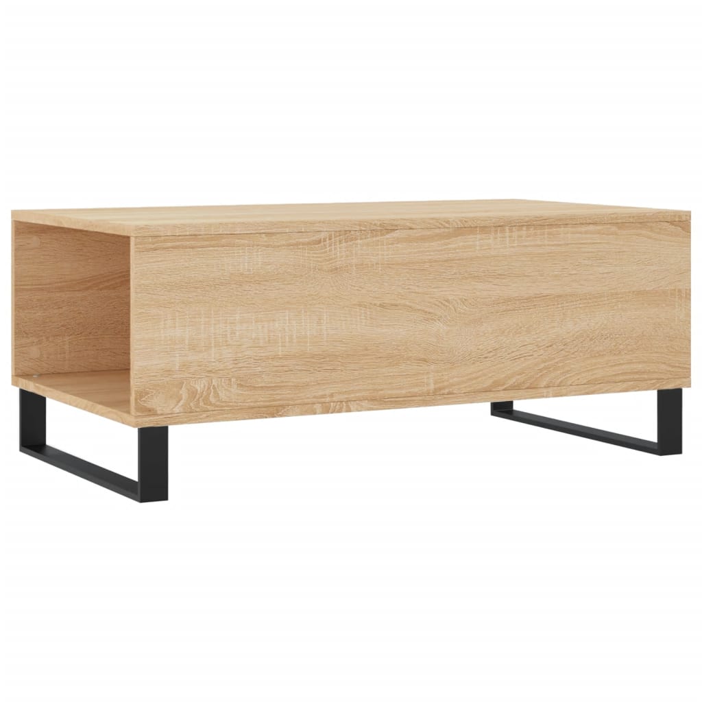 vidaXL Coffee Table Sonoma Oak 90x50x36.5 cm Engineered Wood