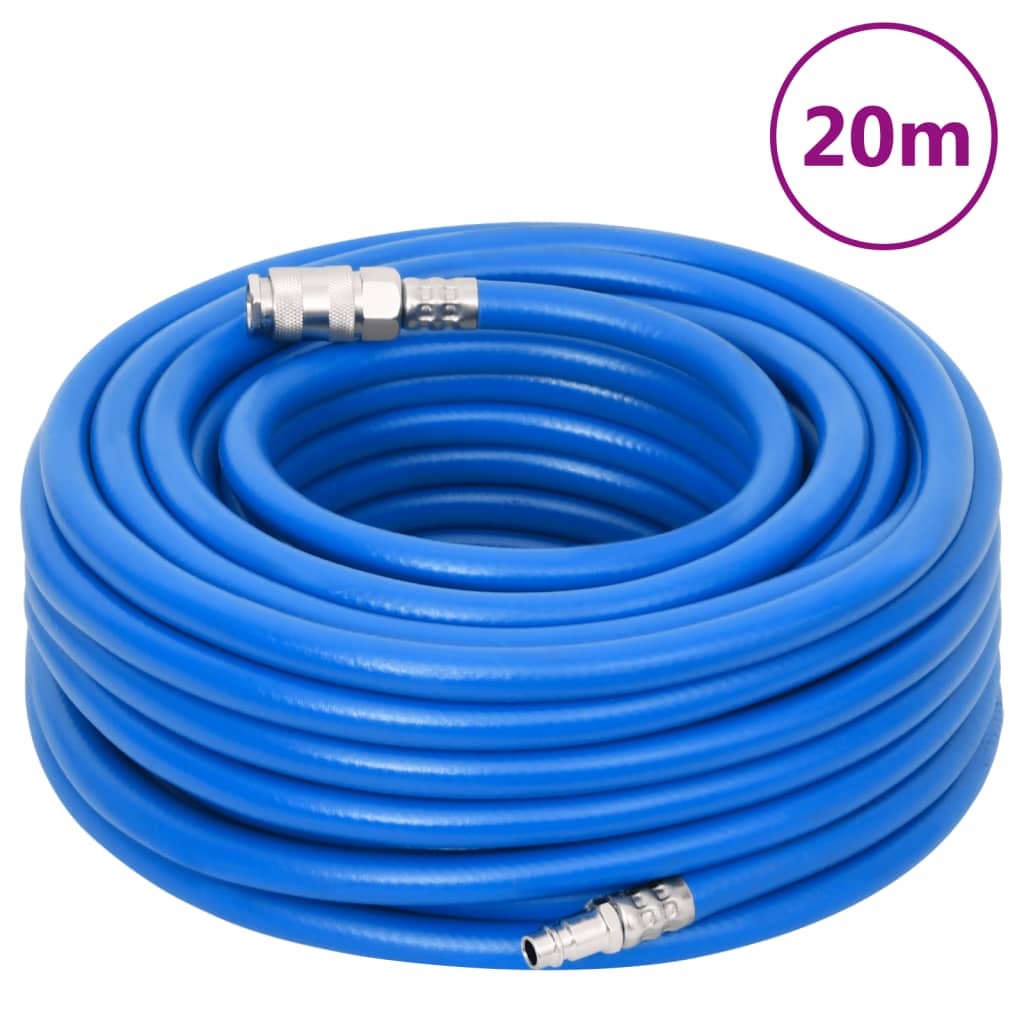 vidaXL Air Hose Blue 0.7" 20 m PVC