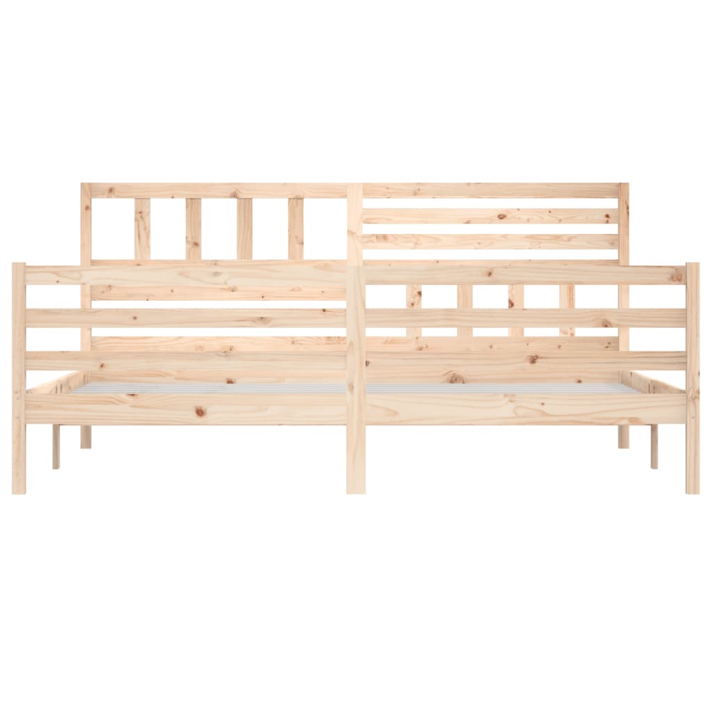 vidaXL Bed Frame without Mattress 180x200 cm Super King Size Solid Wood