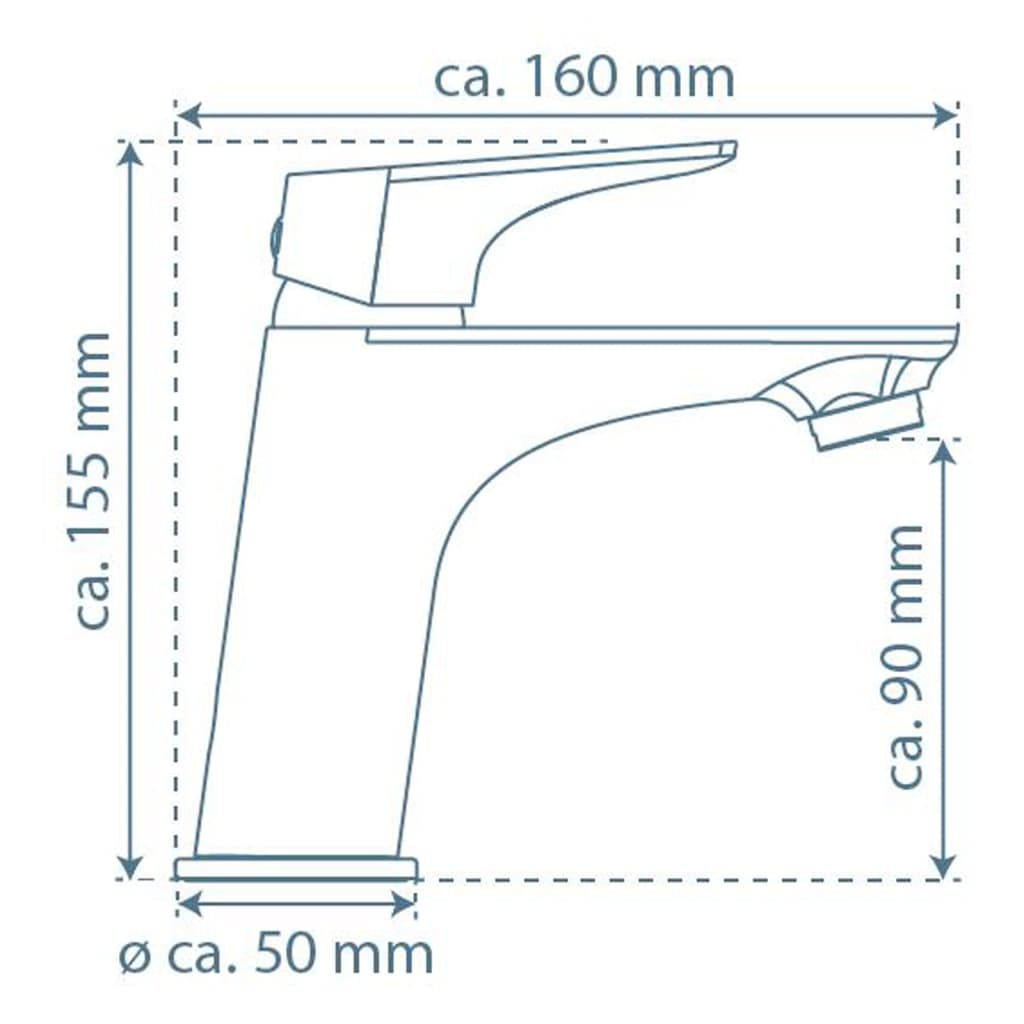 SCHÜTTE Basin Mixer BOSTON Matte Black