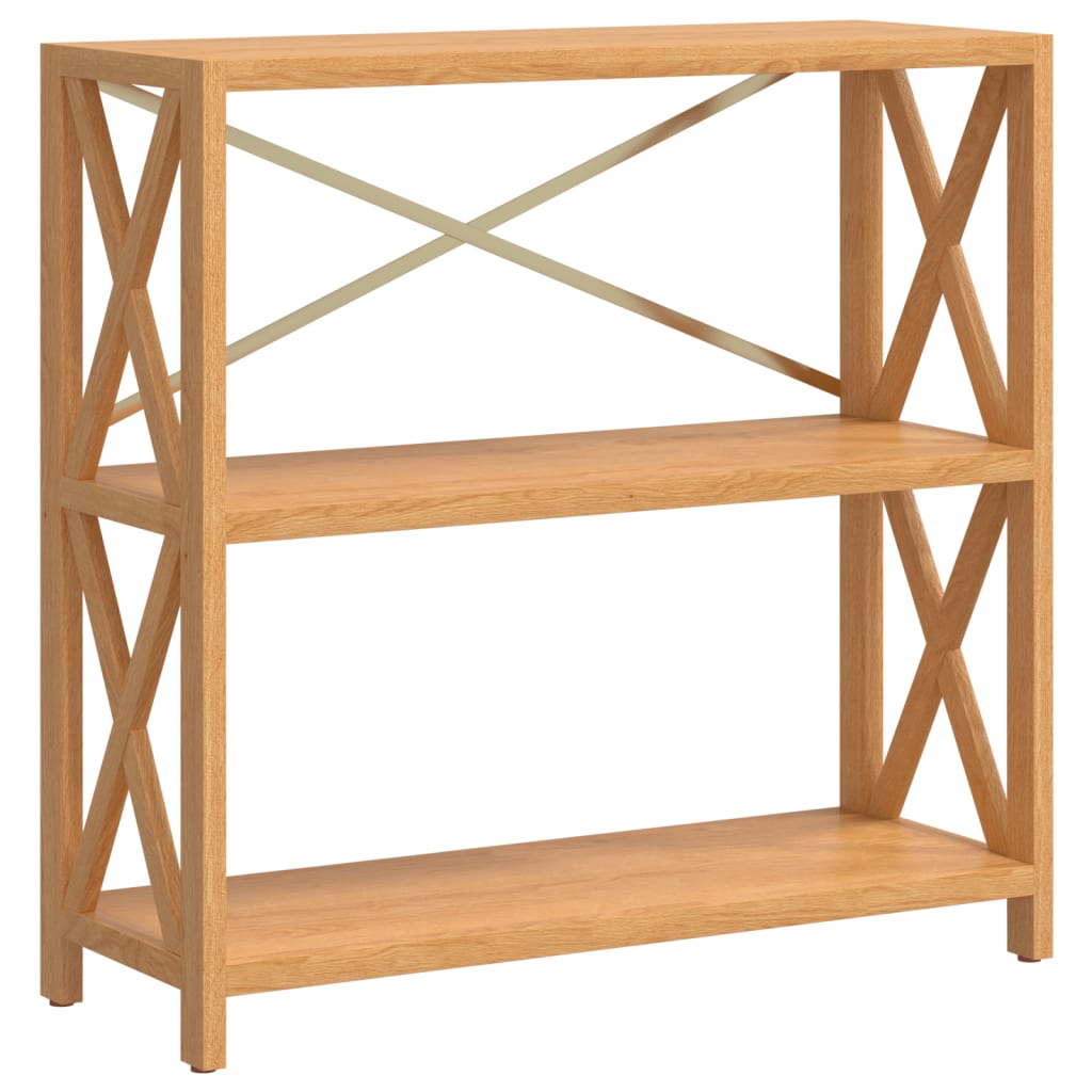 vidaXL 3-Tier Shelf 80x30x78 cm Solid Wood Oak