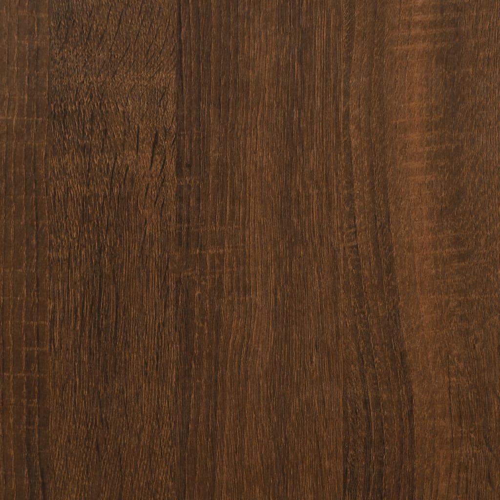 vidaXL Desk Brown Oak 140x50x75 cm Engineered Wood