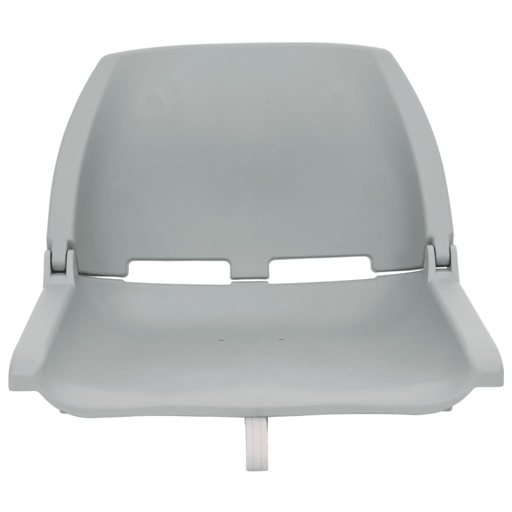 vidaXL 2 Piece Foldable Boat Seat Set Grey
