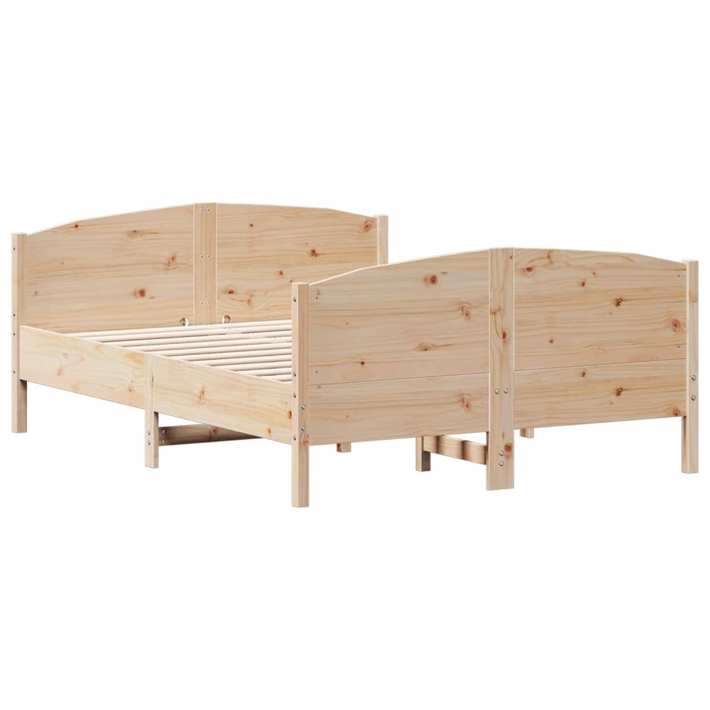 vidaXL Bed Frame without Mattress 160x200 cm Solid Wood Pine