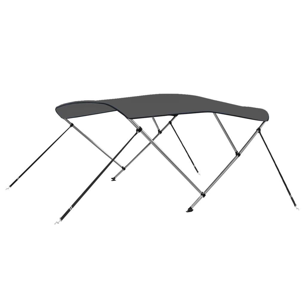 vidaXL 3 Bow Bimini Top Anthracite 183x140x137 cm