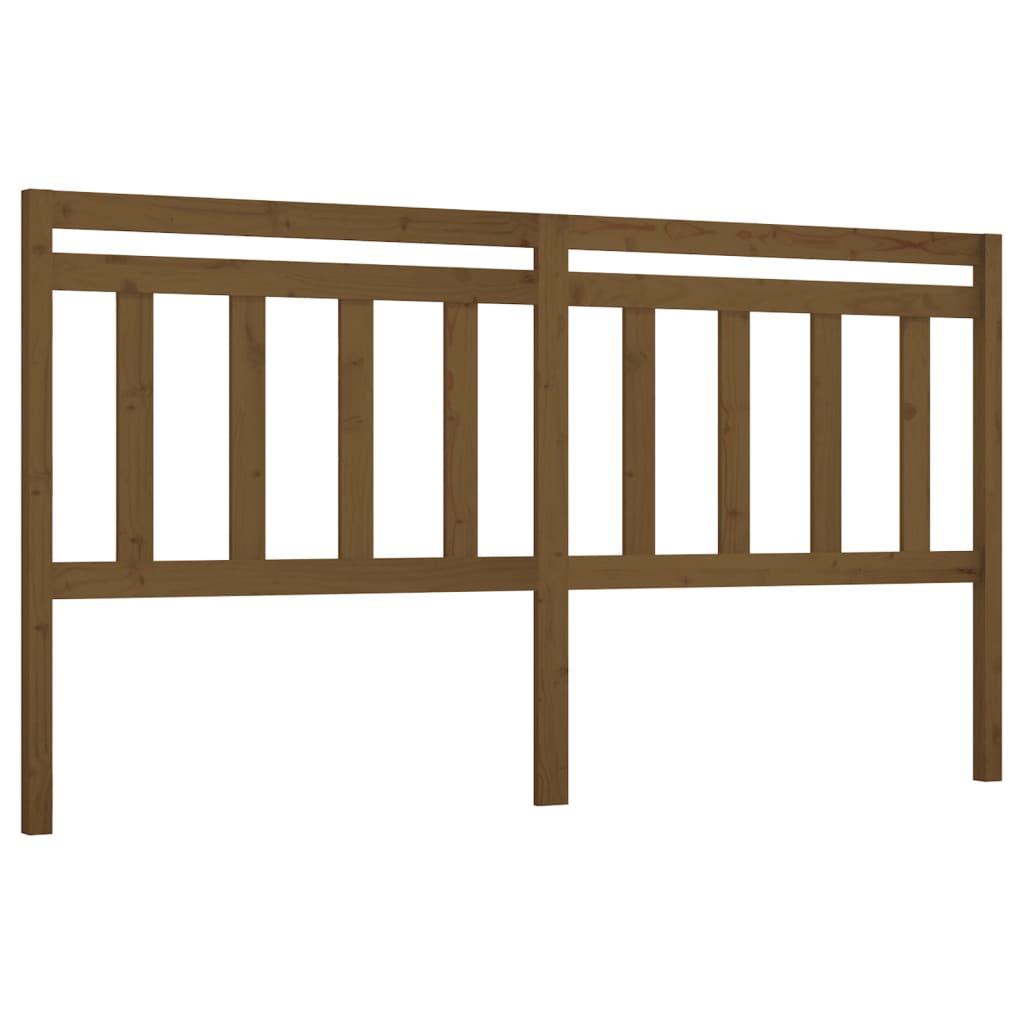 vidaXL Bed Headboard Honey Brown 206x4x100 cm Solid Wood Pine