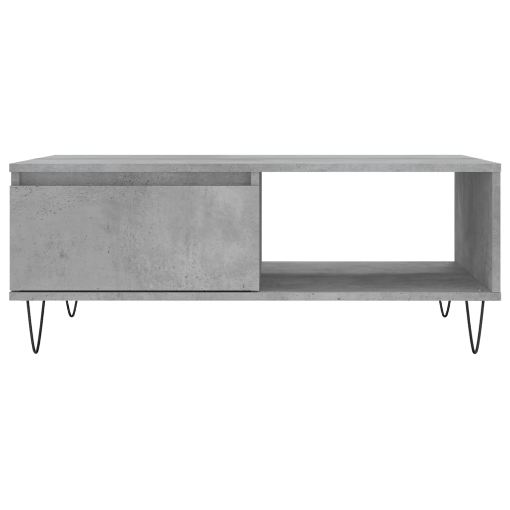 vidaXL Coffee Table Concrete Grey 90x60x35 cm Engineered Wood