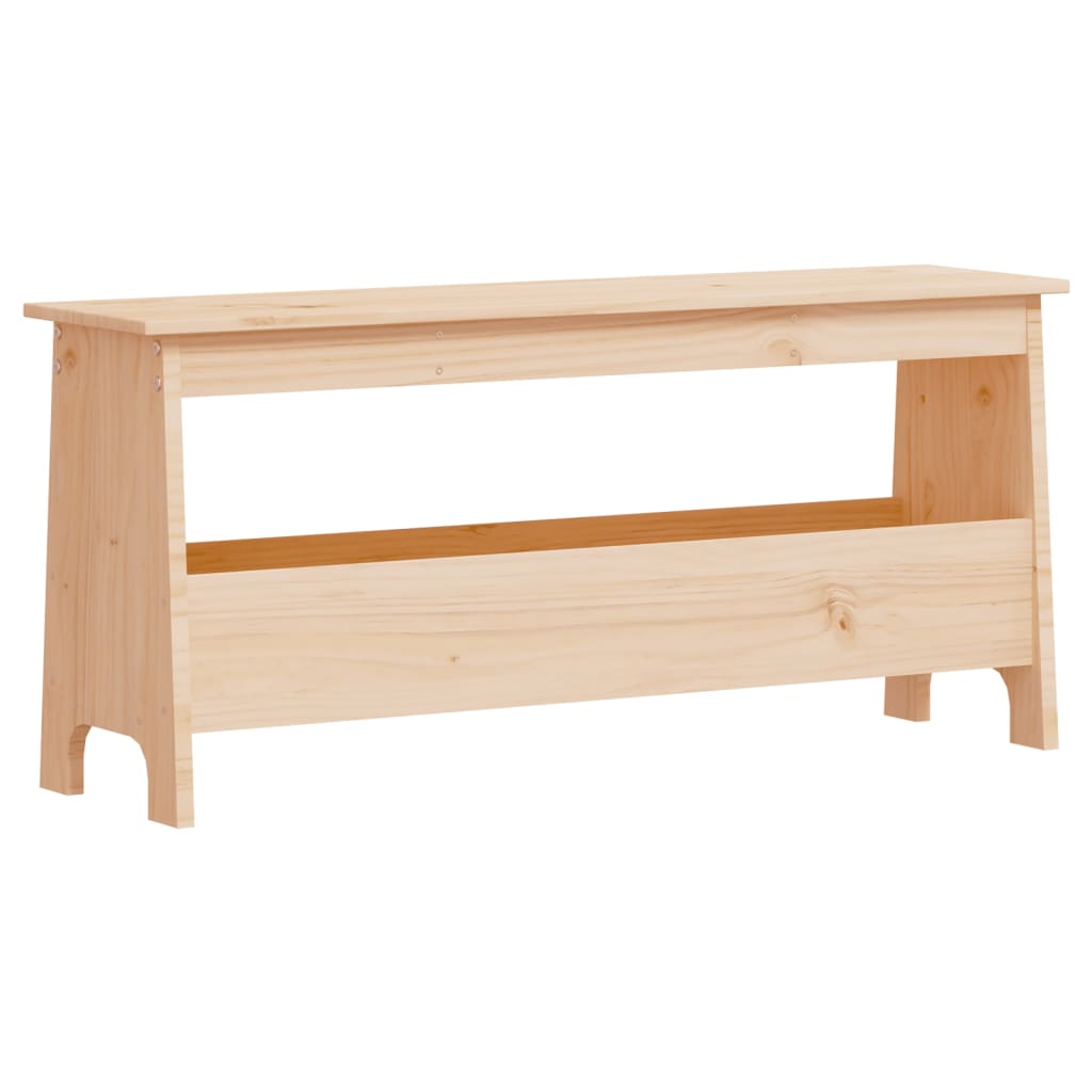 vidaXL Hall Bench 100x28x45 cm Solid Wood Pine