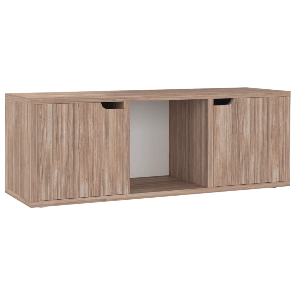 vidaXL TV Cabinet Grey Sonoma 88.5x27.5x30.5 cm Engineered Wood