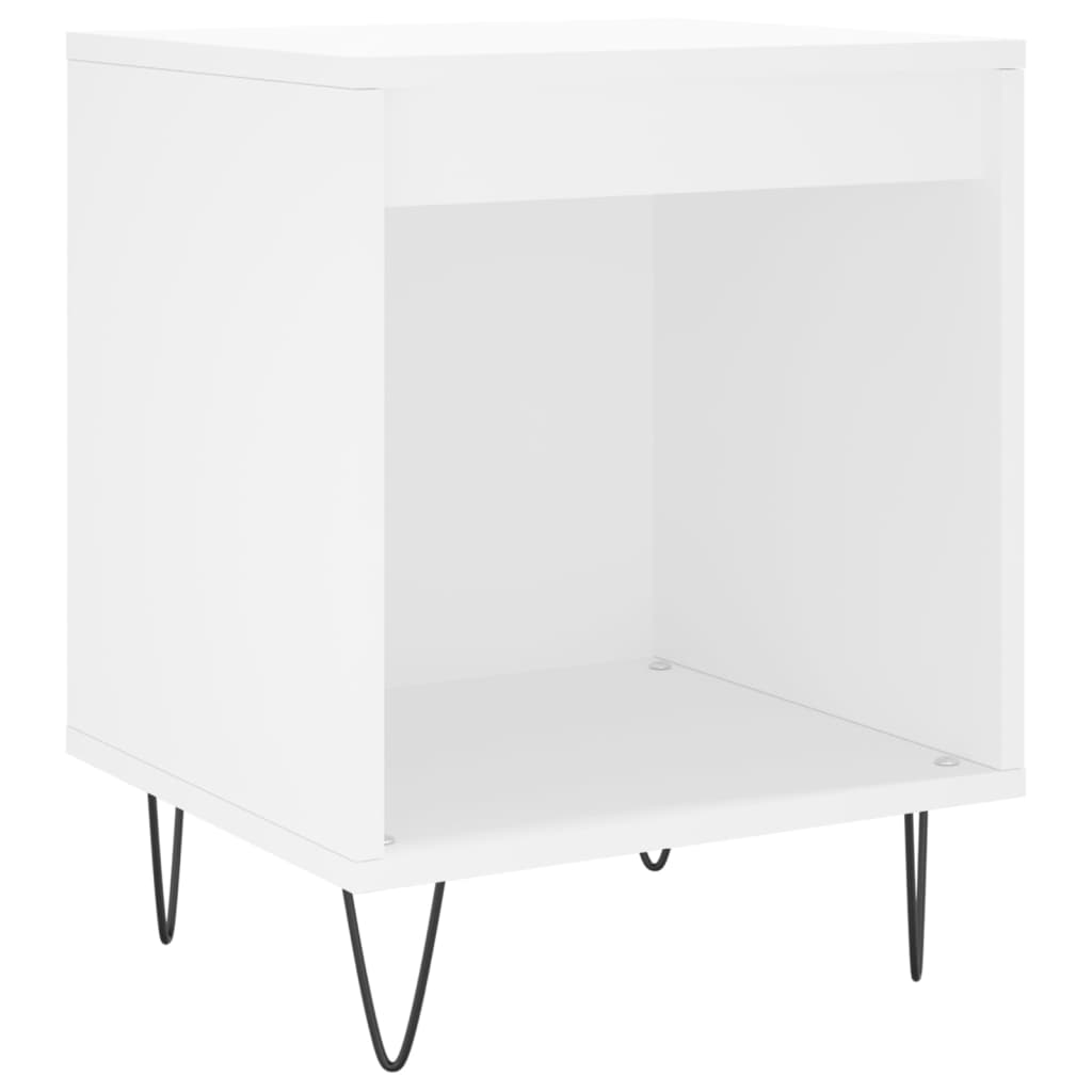 vidaXL Bedside Cabinets 2 pcs White 40x35x50 cm Engineered Wood