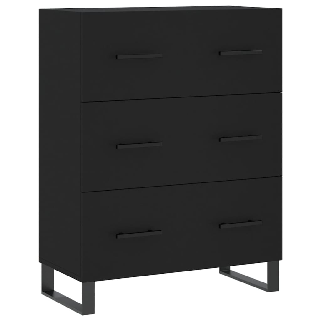 vidaXL Highboard Black 69.5x34x180 cm Engineered Wood