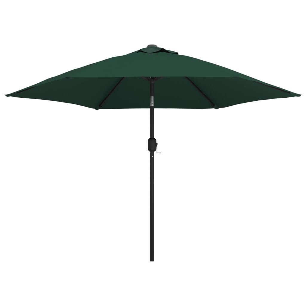 vidaXL Garden Parasol Green 3m Steel Pole