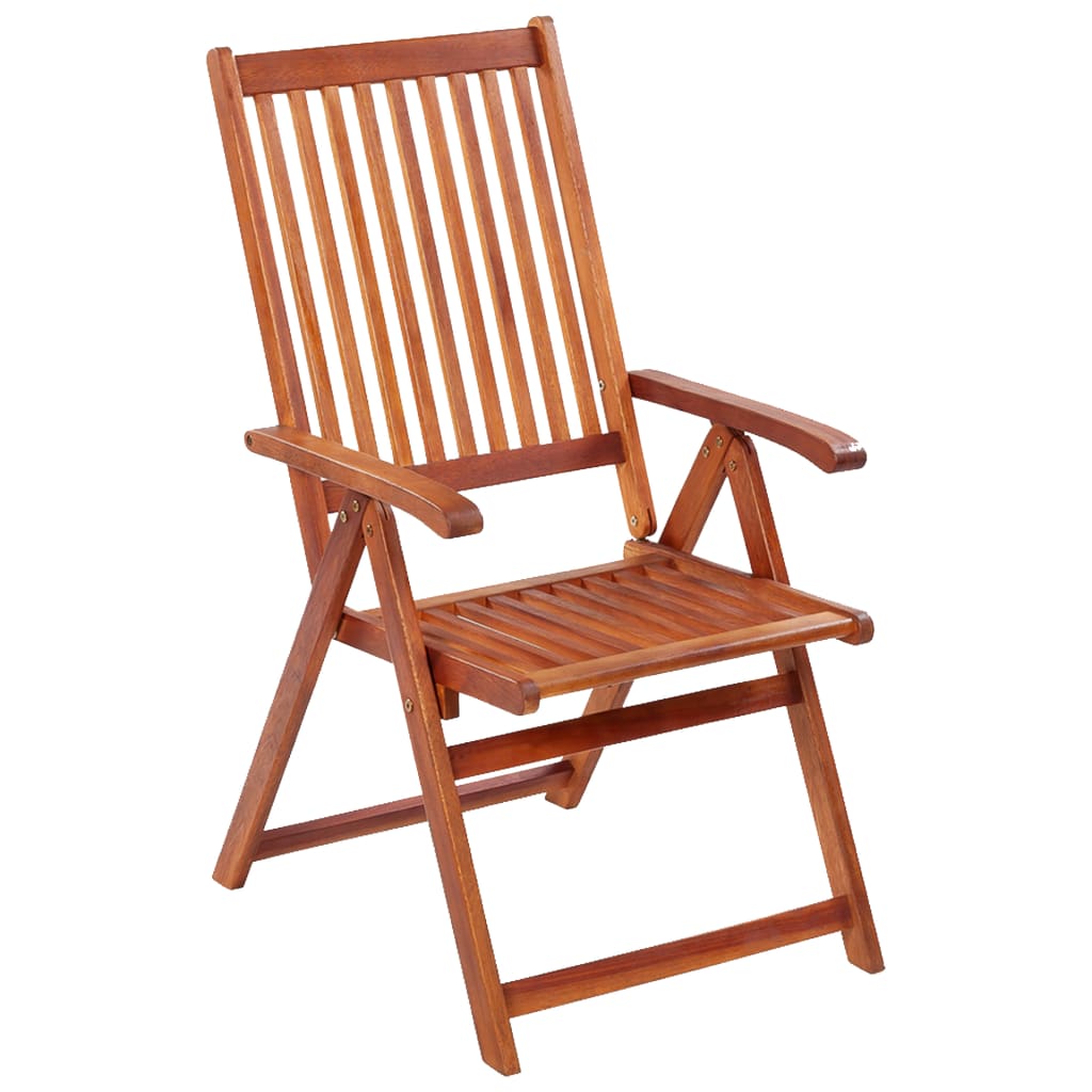 vidaXL Folding Garden Chairs 3 pcs Solid Acacia Wood